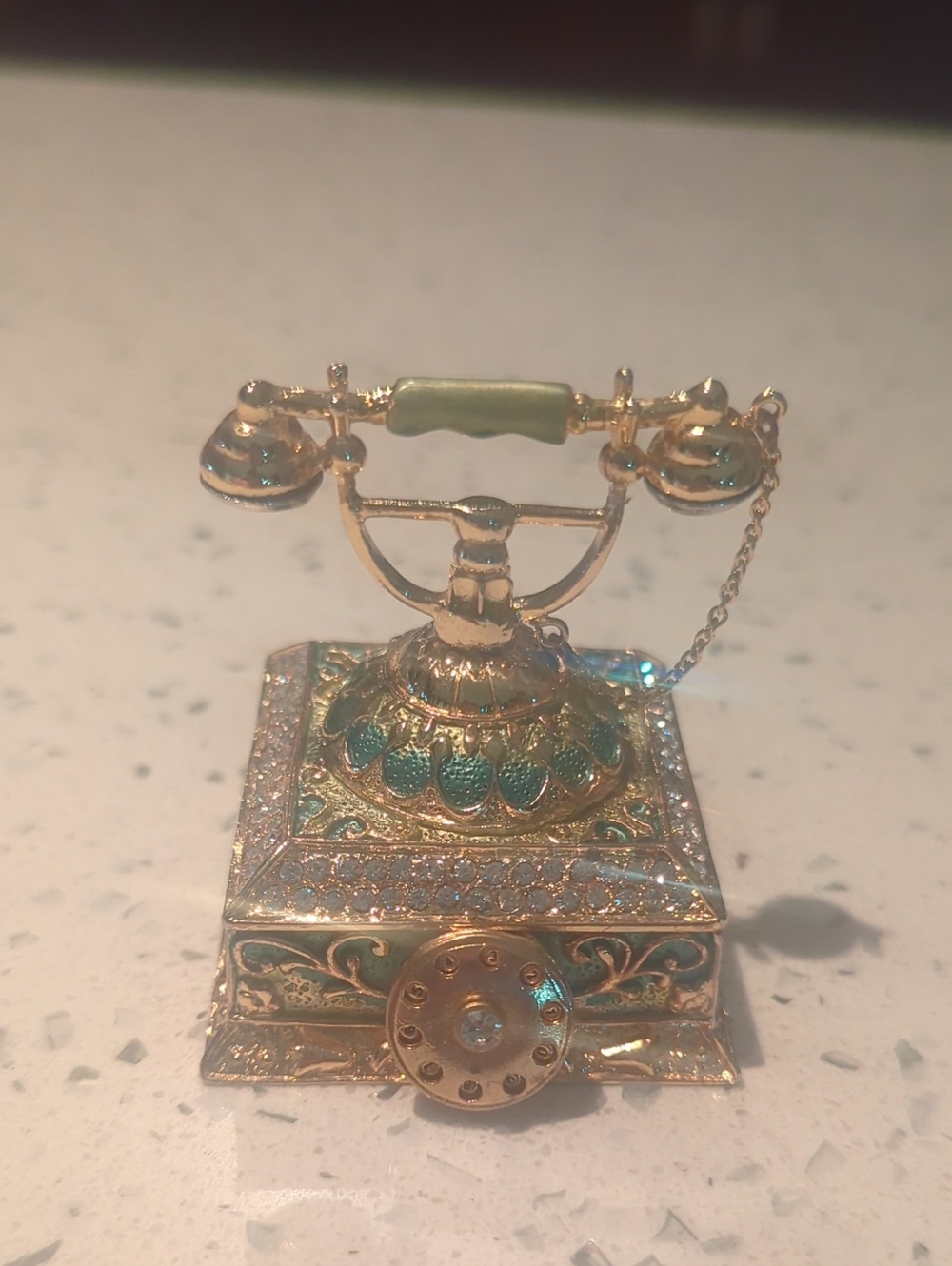Vintage Telephone Jewelry/Trinket Box